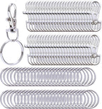 Metal Swivel Lanyard Snap Hooks and Split Key Rings Chain Hook Keychain by Livder