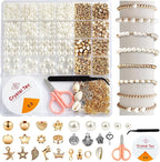 1200Pcs Pearl Beads for Bracelets, Bracelet Making Kit for Adults, Kids - Image 9