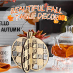 Huwena 36 Pcs Fall Crafts Set 24 Wooden Pumpkin Cutouts - Image 5