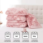 Smoofy Fluffy Queen Size Comforter Set 3 Pieces - Image 7