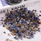 3 Lb Blue Agate Polished Tumbled Stones Chips, Aquarium Gravel Rocks Natural - Image 6