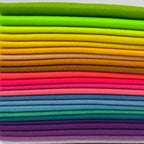 24 Rolls 8" x18 1.4mm Thick Soft Felt Fabric Sheet 24 Assorted Mid Bright - Image 2