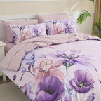 Yogeneg King Size Comforter Set 7 Piece Bed in a Bag, Elegant Floral Botanical - Image 2