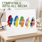 8x10 Canvas Boards for Painting, Primed Cotton Panels, 5 Pack | Pre-Primed - Image 3