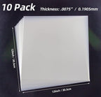 7.5mil Blank Mylar Sheets, 12X12 inch Milky Translucent PET Blank Stencils - Image 2