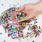 1200 Pcs Acrylic Flatback Rhinestones, 12 Different Shape Gems - Image 4
