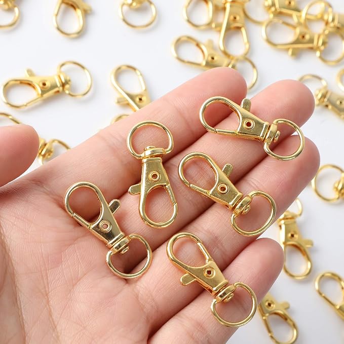 100PCS Gold Swivel Clasps Lanyard Snap Hooks - Image 3