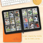 9 Pocket Card Binder, Premium Zip Trading Card Binder, 540 Double Sided Pocket - Image 4