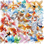 50 Pieces Goldfish Stickers for Scrapbooking, Self-Adhesive Scrapbooking Koi by Unknown