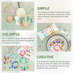 QUEFE 72 Colors Pony Beads for Bracelets Making Kit, 9mm Pony Beads and Letter - Image 5