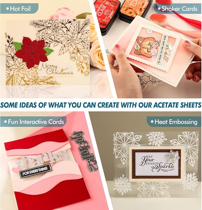 10 Pieces Heat Resistant Clear Acetate Sheets - Image 2