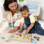 Melissa & Doug Zoo Pet Animals Sound Puzzle – 8-Piece Wooden Peg Puzzle - Image 6