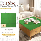 Large Felt Fabric Sheet 36 x 36 Inch, 1.6mm Thick | Soft nonwoven felt - Image 2