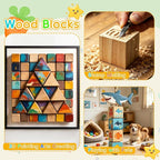 Cheardia 30 Pack 2 Inch Wooden Blocks - Image 6