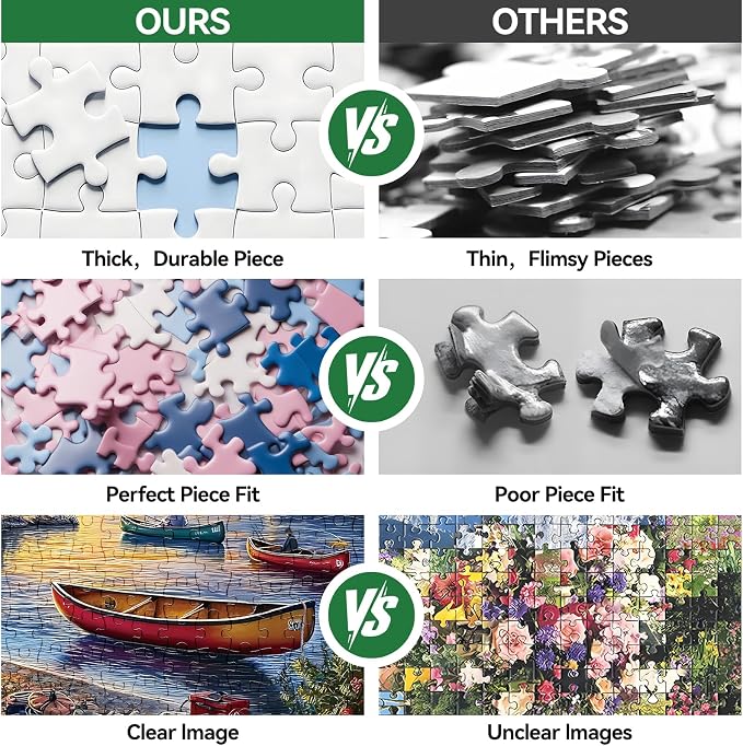 500 Piece Jigsaw Puzzle for Adults – Peel & Stick Puzzle Saver Sheets Included - Image 6