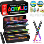 Surcotto 288 Colors Acrylic Paint Markers, Acrylic Paint Pens by Surcotto