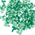 100pcs Green Avocado Polymer Clay Spacer Beads by LUBINGSHINE