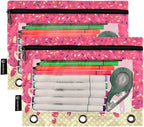 Red Ice Cream Print Pencil Pouch - Image 2