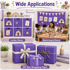 Purple Bulletin Board Roll Non-Woven Fabric Poster | Back to School Classroom - Image 5