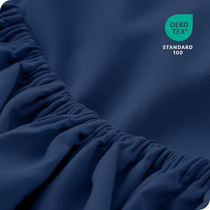 Bare Home 2-Pack Fitted Bottom Sheets Split King - Image 5
