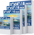 Halobios 24-Pack Canvas Boards for Painting, 6 of 5x7 8x10 9x12 11x14 Canvas by Halobios