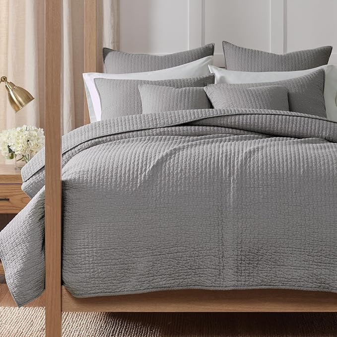 Levtex Home Cross Stitch Reversible Twin XL/Twin Quilt Set and 1 Pillow Sham by LevtexHome