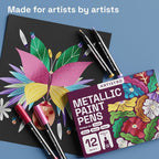 ARTISTRO 12 Metallic Paint Pens - Image 6