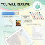 Paint by Numbers Kit for Adults, Sunset DIY Painting Kit, 16x20 Inch | Coastal - Image 4