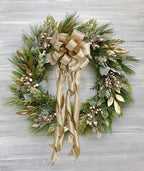 HUIHUANG Champagne Satin Wired Ribbon 1-1/2 inch Champagne Gold Wire Edge Ribbon - Image 5