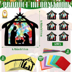 Eersida 32 Sets Christmas Nativity Ornaments Crafts Kits Bulk DIY Christian - Image 3