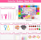 UUEMB 6000+ Rubber Band Bracelet Kit, Colorful Loom Bracelet Making Kit - Image 3