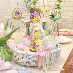 36PCS Wooden Easter Ornaments to Paint, Christian DIY Blank Unfinished Wood Egg - Image 4