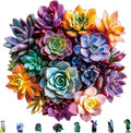 Bodhipnjoy Wooden Puzzles for Adults, Flower Succulent Jigsaw Puzzle- 5mm by BODHIPNJOY
