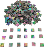 1.1 LB Ice Jade Mosaic Tiles, 0.59“ Square Glass Mosaic Pieces - Image 4