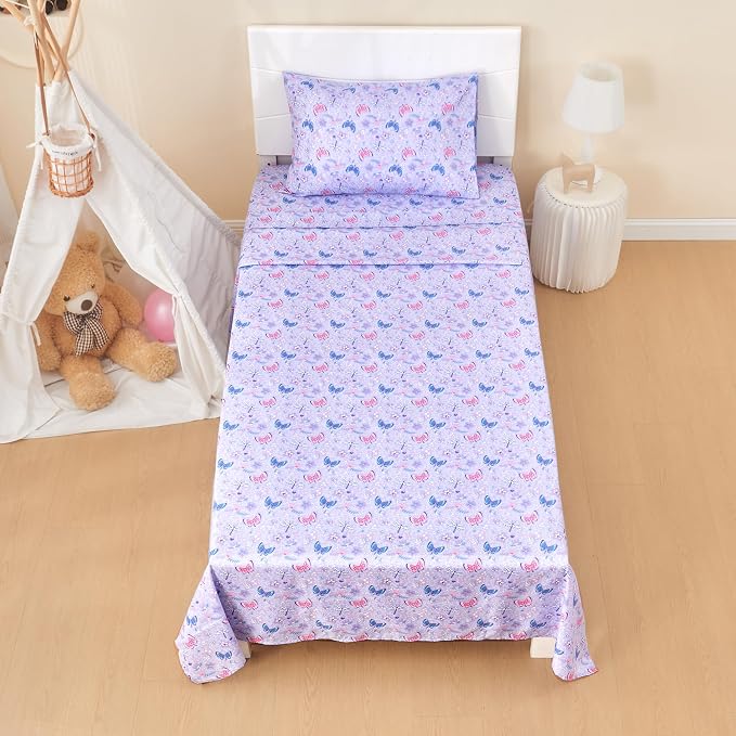 lasoftan Kids Sheet Set Full Size, Girls Full Sheet Set - Image 5