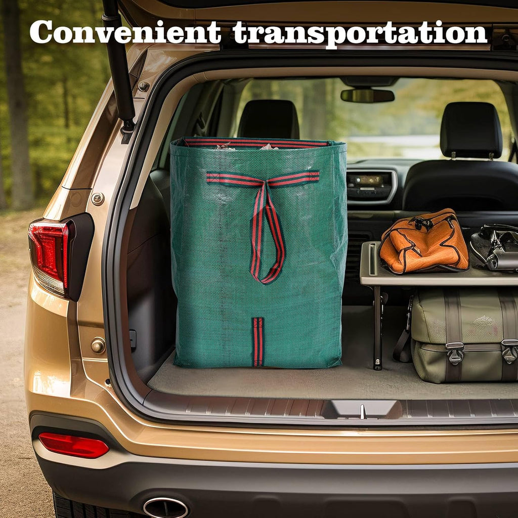 72 Gallon Leaf Collector,3-Pack Yard Waste Bags,Large Dustpan-Type Lawn and Leaf Bags, Leaf Bags for Yard Debris,Grass Clippings,Collapsible Trash Can for Parties,Laundry,Camping