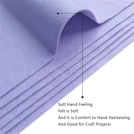 Jtnohx Self Adhesive Felt Sheets, 12 Pieces Felt Fabric - Image 4