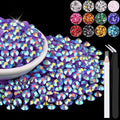 4000PCS 5mm Resin Jelly Rhinestones in Bulk, Bedazzling Flatback Crystals by BELLEBOOST