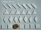 Large Textrued Transparent Glass Mosaic Tiles, 200g Pre-Cut Mosaic Glass Tiles - Image 2