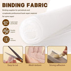 Wonvoc Bookbinding Kit with 2 Pcs 35x39 Inch Book Cloth, Cloth - Image 3