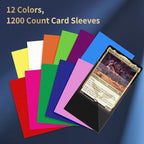 MEQHUO 1200 Count Card Sleeves, 12 Colors 66X91mm Perfect Fit MTG Card Sleeves - Image 3