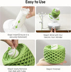 Etcokei 18pcs Yarn Ball Tube for Etcokei Electric Yarn Winder M1, Reusable ABS - Image 6