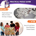 Nariolar Ultra-Adhesion Transparent Puzzle Glue Sheets, 16 Puzzle Saver Sheets - Image 6