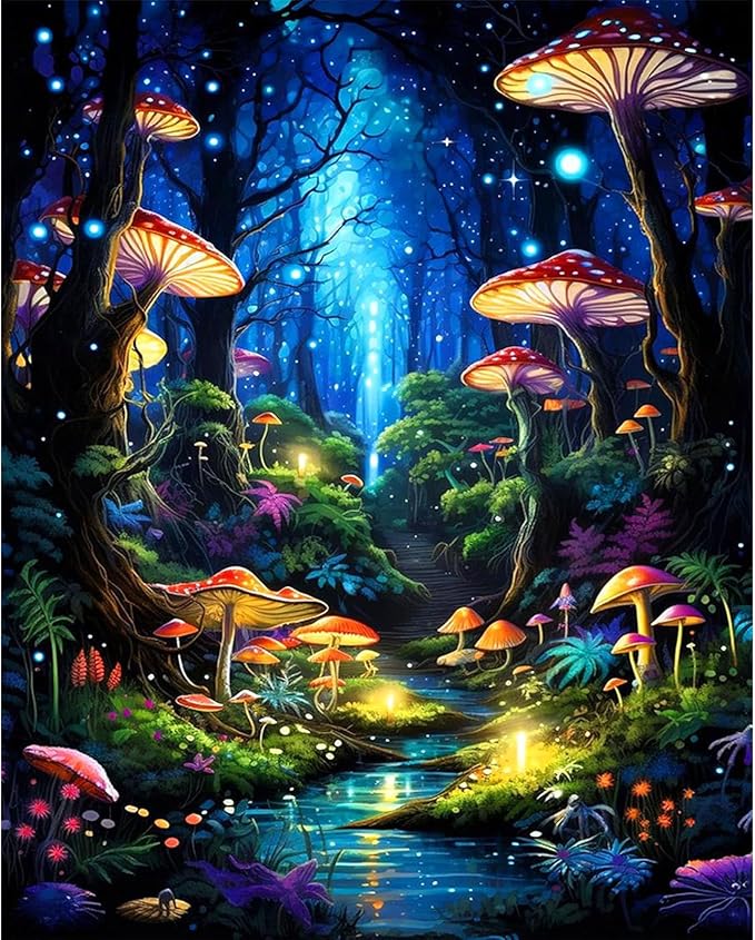 xackcme Mushroom Paint by Numbers by xackcme