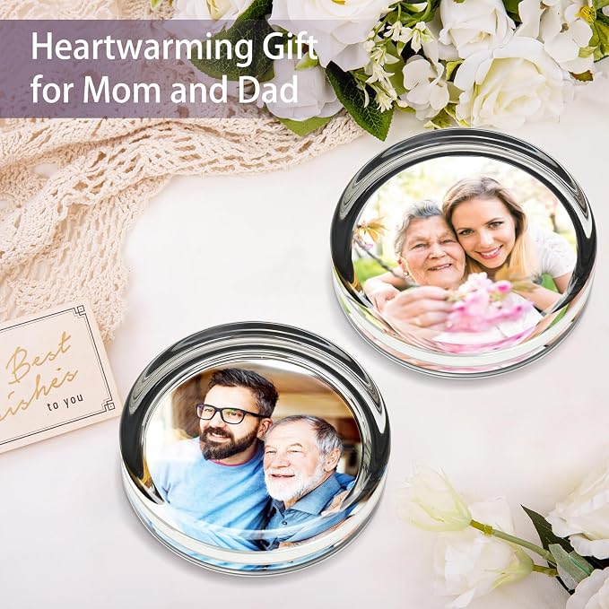 Create Your Own Glass Photo Paperweight Kit, Personalized Engraved Paperweight - Image 5