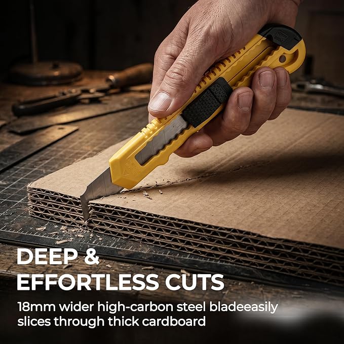 Nicpro 10 Pack Utility Knife Set, Retractable Box Cutters - Image 3