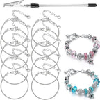 10PCS Snake Chain Charm Bracelet by BRACELETMAKINGKIT