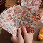 Scrapbooking Supplies Kit, Vintage Culinary Aesthetic Scrapbook Kit - Image 8