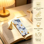 6PC Flowers Counted Cross Stitch Bookmark Kit - Image 3