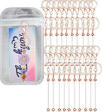 60 Pcs Beadable Keychain Bars Bulk Kit by Yweeychain